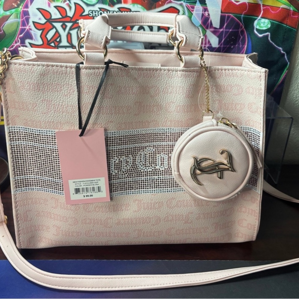 Juicy Couture Pink Tote Bag with Coin Pouch